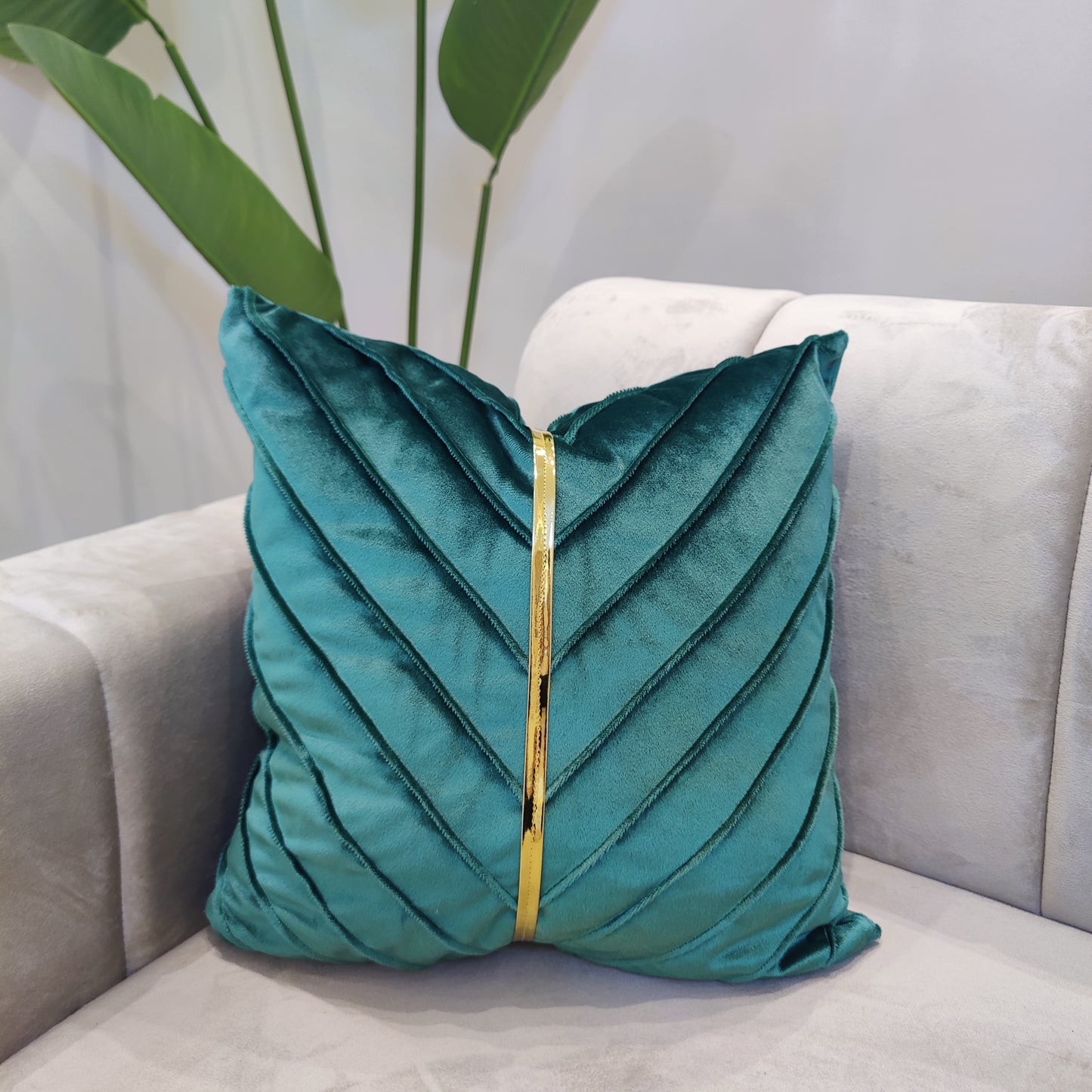 Coussin doré vide