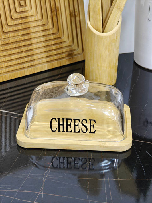 Porte fromage en verre